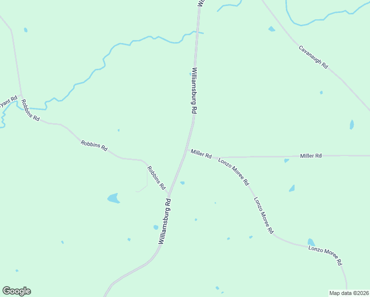 map of restaurants, bars, coffee shops, grocery stores, and more near 1120-1142 Williamsburg Road in Bassfield