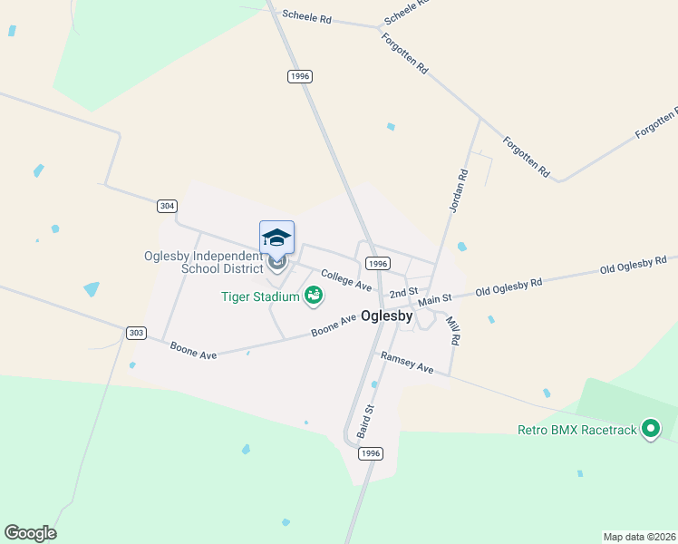 map of restaurants, bars, coffee shops, grocery stores, and more near 101 Mooney Avenue in Oglesby