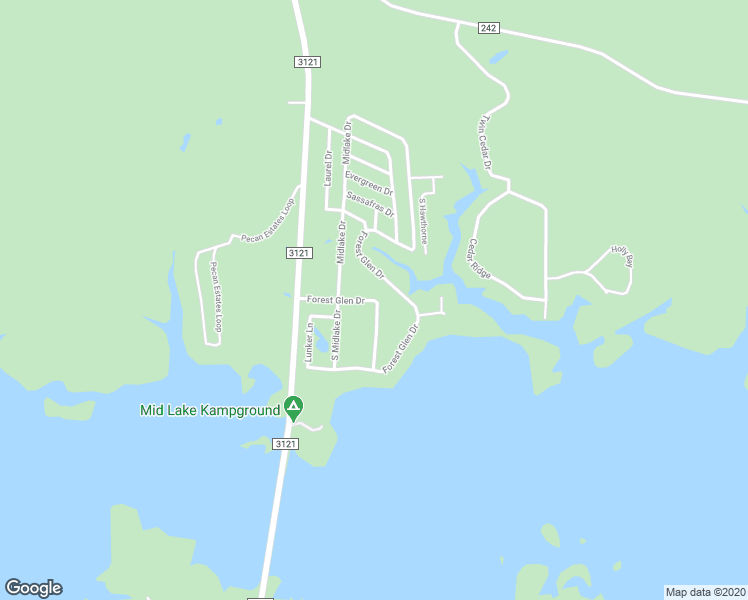 map of restaurants, bars, coffee shops, grocery stores, and more near Forest Glen Drive in Hemphill
