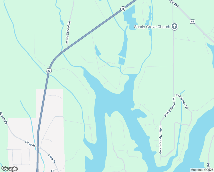 map of restaurants, bars, coffee shops, grocery stores, and more near 30307 Twin Oaks Road in Andalusia