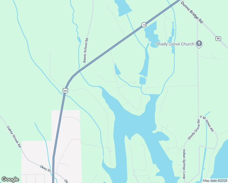 map of restaurants, bars, coffee shops, grocery stores, and more near 30119 Twin Oaks Road in Andalusia