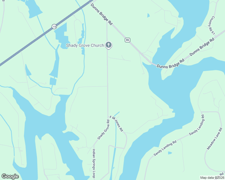 map of restaurants, bars, coffee shops, grocery stores, and more near Shady Grove Road in Andalusia