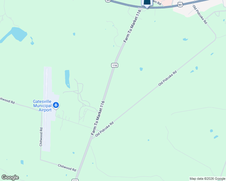 map of restaurants, bars, coffee shops, grocery stores, and more near 201 Farm to Market Road 116 in Gatesville
