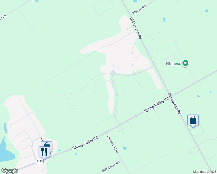 map of restaurants, bars, coffee shops, grocery stores, and more near 502 Casa Del Rancho Road in Lorena