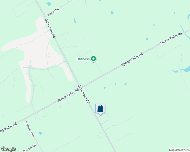 map of restaurants, bars, coffee shops, grocery stores, and more near 3270 Spring Valley Road in Lorena