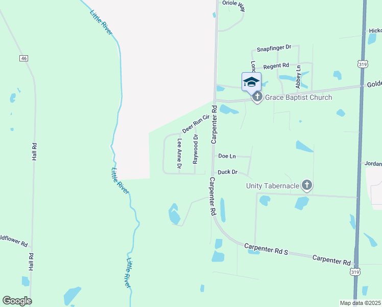 map of restaurants, bars, coffee shops, grocery stores, and more near 4507 Lee Anne Drive in Tifton