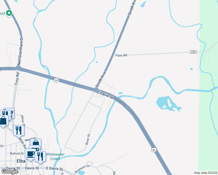 map of restaurants, bars, coffee shops, grocery stores, and more near 869 Washington Avenue in Elba