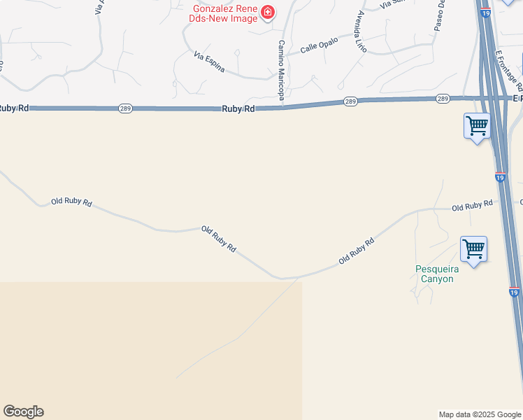 map of restaurants, bars, coffee shops, grocery stores, and more near 96 Old Ruby Road in Santa Cruz County