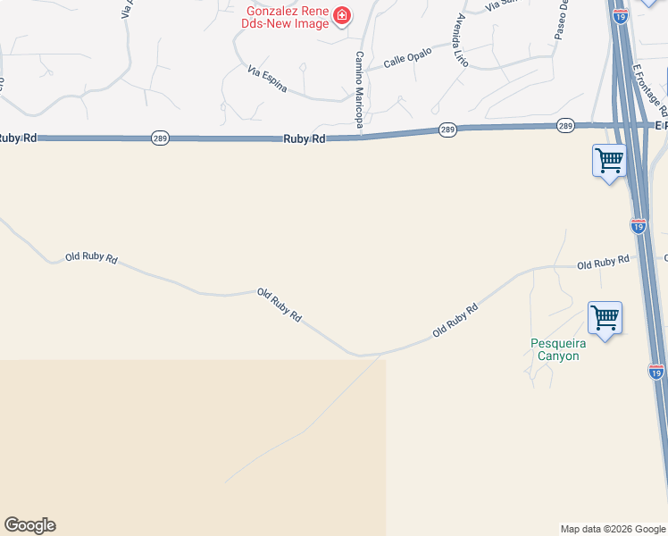 map of restaurants, bars, coffee shops, grocery stores, and more near 96 Old Ruby Road in Santa Cruz County