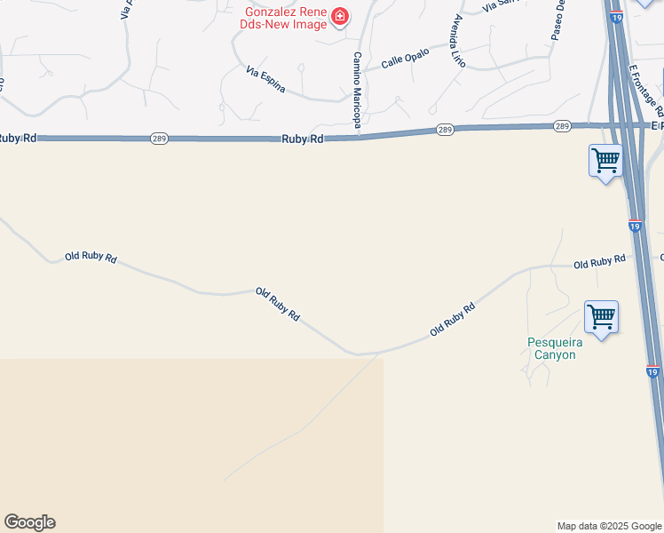 map of restaurants, bars, coffee shops, grocery stores, and more near 96 Old Ruby Road in Santa Cruz County