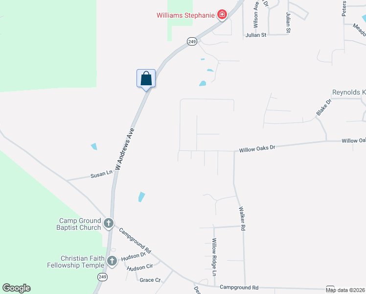 map of restaurants, bars, coffee shops, grocery stores, and more near 118 Horseshoe Bend Drive in Ozark