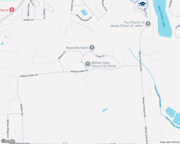 map of restaurants, bars, coffee shops, grocery stores, and more near 595 Willow Oaks Drive in Ozark