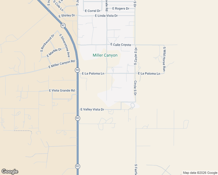 map of restaurants, bars, coffee shops, grocery stores, and more near 7940 South Sunnyvale Road in Hereford