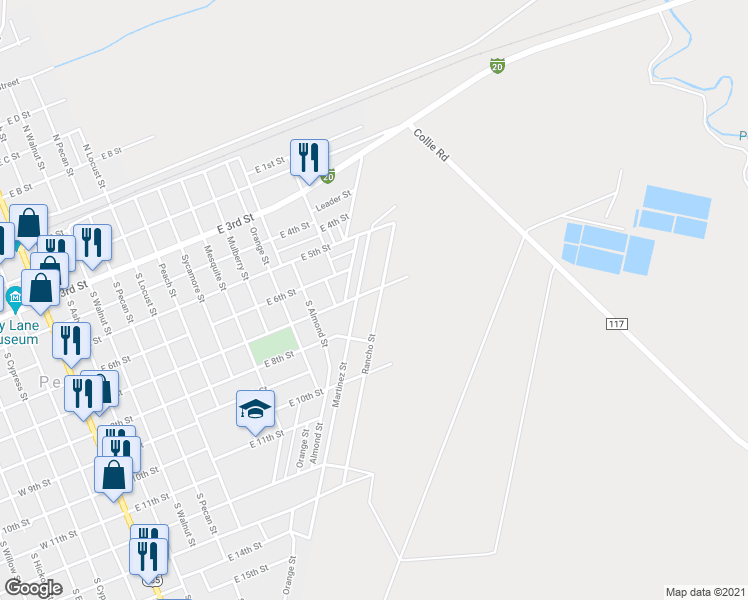 map of restaurants, bars, coffee shops, grocery stores, and more near 701 Rancho Street in Pecos