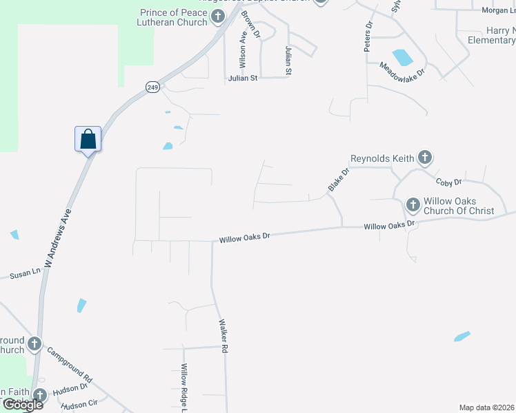 map of restaurants, bars, coffee shops, grocery stores, and more near 511 Blake Drive in Ozark