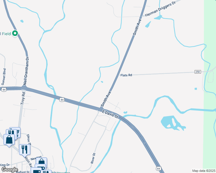 map of restaurants, bars, coffee shops, grocery stores, and more near 941 Smith Avenue in Elba