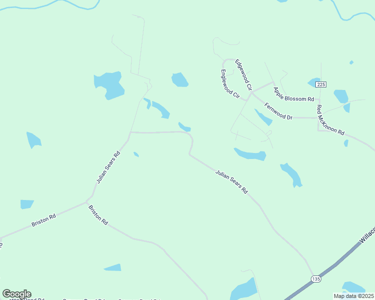 map of restaurants, bars, coffee shops, grocery stores, and more near 925 Julian Sears Road in Willacoochee