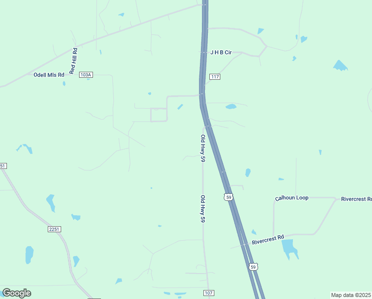 map of restaurants, bars, coffee shops, grocery stores, and more near 1281 Old Highway 59 in Lufkin