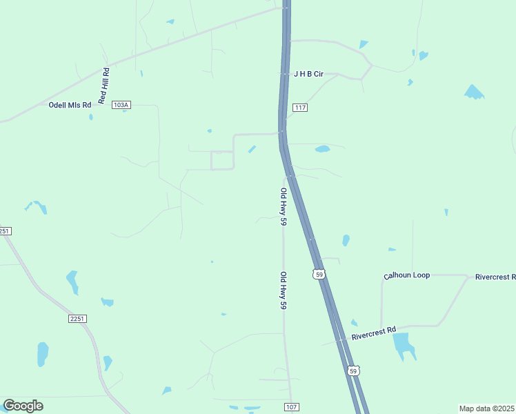 map of restaurants, bars, coffee shops, grocery stores, and more near 1281 Old Highway 59 in Lufkin