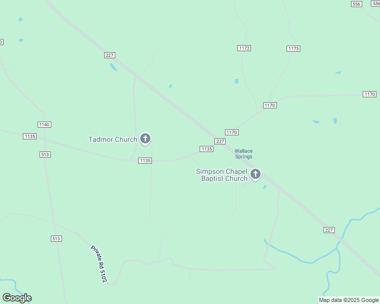 map of restaurants, bars, coffee shops, grocery stores, and more near 4097 County Road 1135 in Kennard