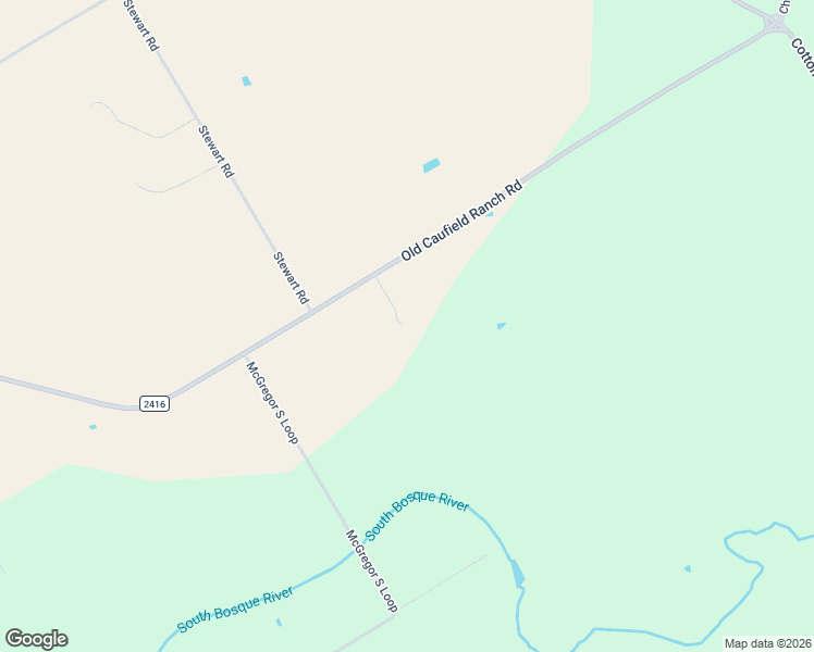 map of restaurants, bars, coffee shops, grocery stores, and more near 4998 Old Caufield Ranch Road in McGregor