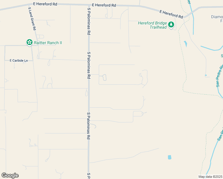 map of restaurants, bars, coffee shops, grocery stores, and more near 10520 East Rio Verde Drive in Hereford