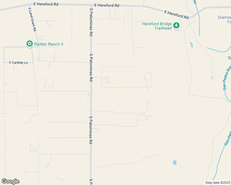 map of restaurants, bars, coffee shops, grocery stores, and more near 10520 East Rio Verde Drive in Hereford