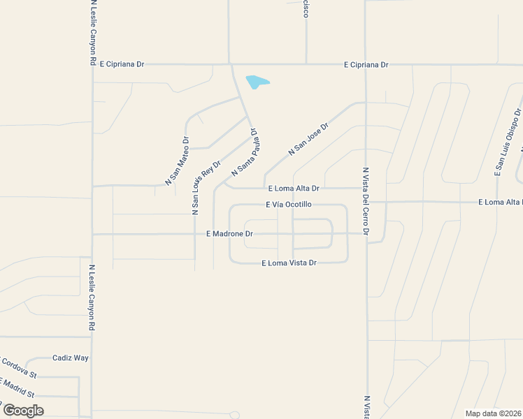 map of restaurants, bars, coffee shops, grocery stores, and more near 1605-1839 East Vía Ocotillo in Douglas
