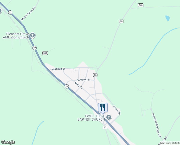 map of restaurants, bars, coffee shops, grocery stores, and more near 2962 County Road 20 in Ozark