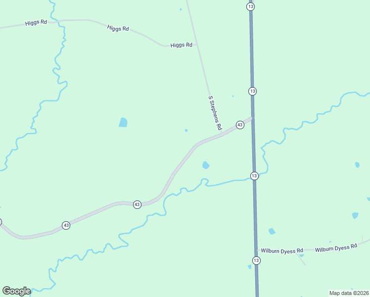 map of restaurants, bars, coffee shops, grocery stores, and more near 76 Mississippi 43 in Oak Vale