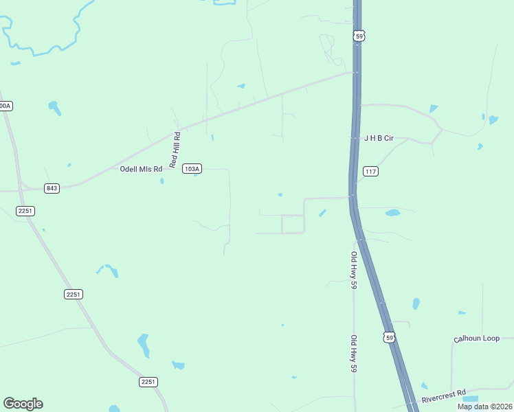 map of restaurants, bars, coffee shops, grocery stores, and more near 966 Old Highway 59 in Lufkin