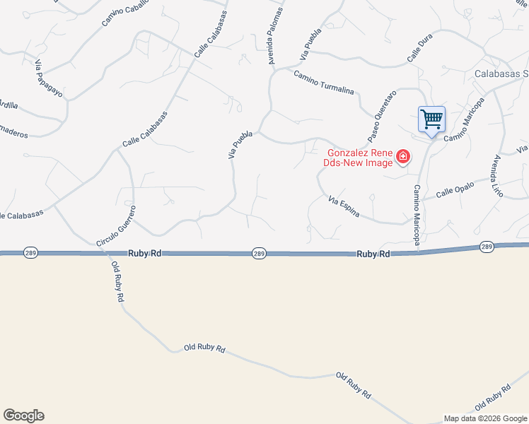 map of restaurants, bars, coffee shops, grocery stores, and more near 279 Rayo Court in Rio Rico