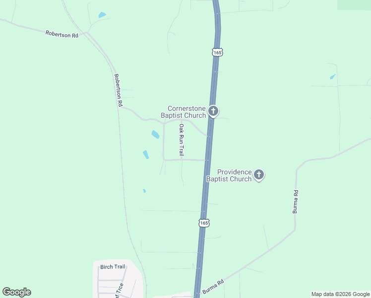 map of restaurants, bars, coffee shops, grocery stores, and more near 108 Oak Run Trail in Ball