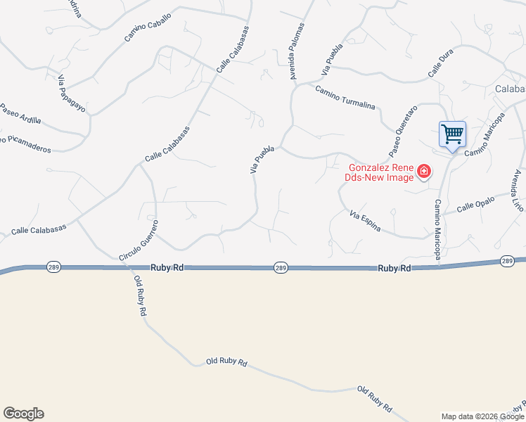 map of restaurants, bars, coffee shops, grocery stores, and more near 277 Rayo Court in Rio Rico