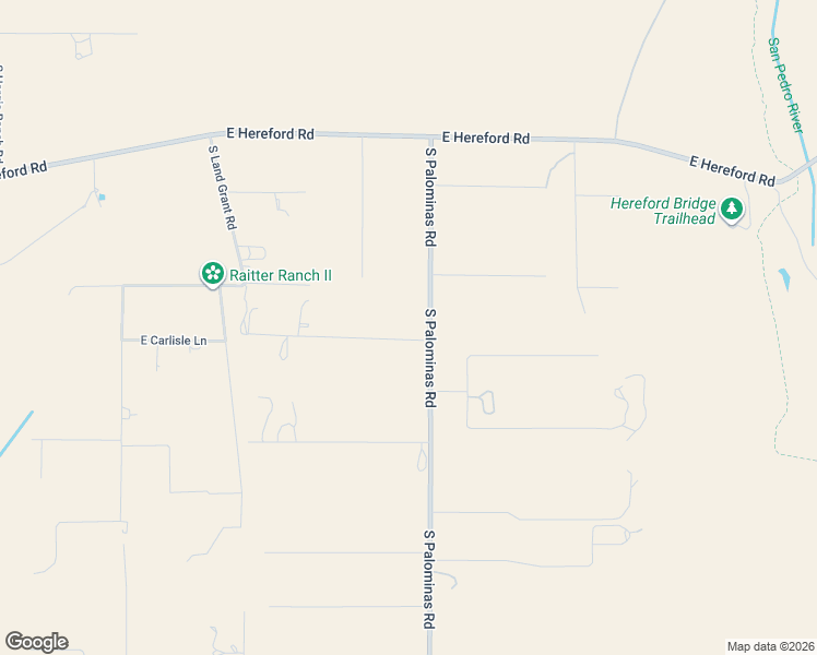 map of restaurants, bars, coffee shops, grocery stores, and more near 10427 East Blue Sky Vista in Hereford