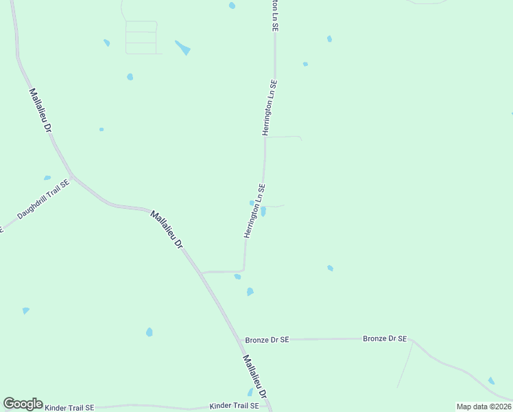 map of restaurants, bars, coffee shops, grocery stores, and more near 2521 Herrington Lane Southeast in Ruth