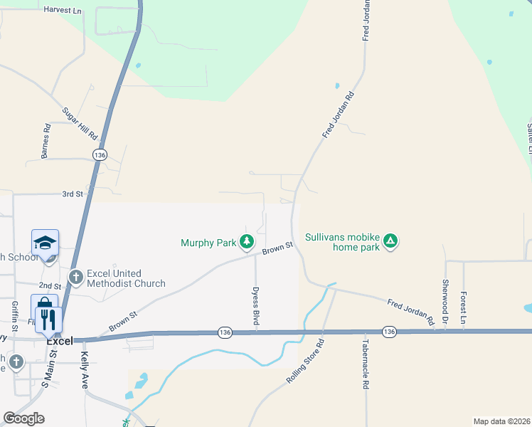 map of restaurants, bars, coffee shops, grocery stores, and more near 132 Milky Toe Road in Monroeville
