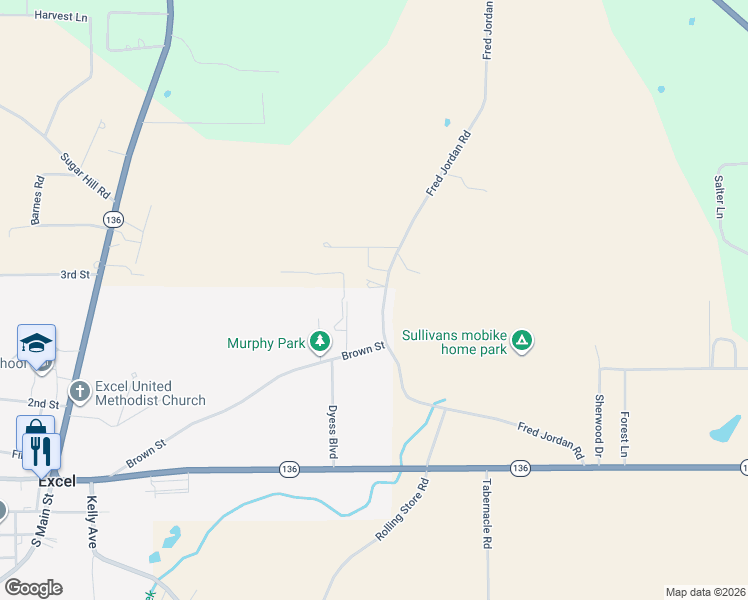 map of restaurants, bars, coffee shops, grocery stores, and more near 132 Milky Toe Road in Monroeville