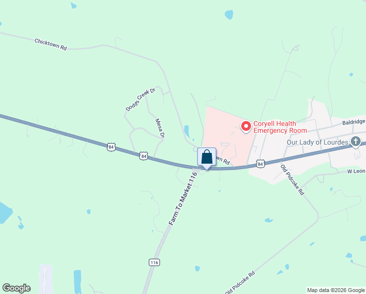 map of restaurants, bars, coffee shops, grocery stores, and more near 102 Mesa Drive in Gatesville