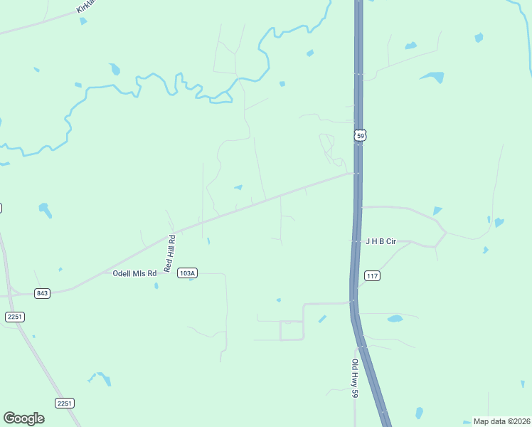 map of restaurants, bars, coffee shops, grocery stores, and more near 495 Farm to Market Road 843 in Lufkin