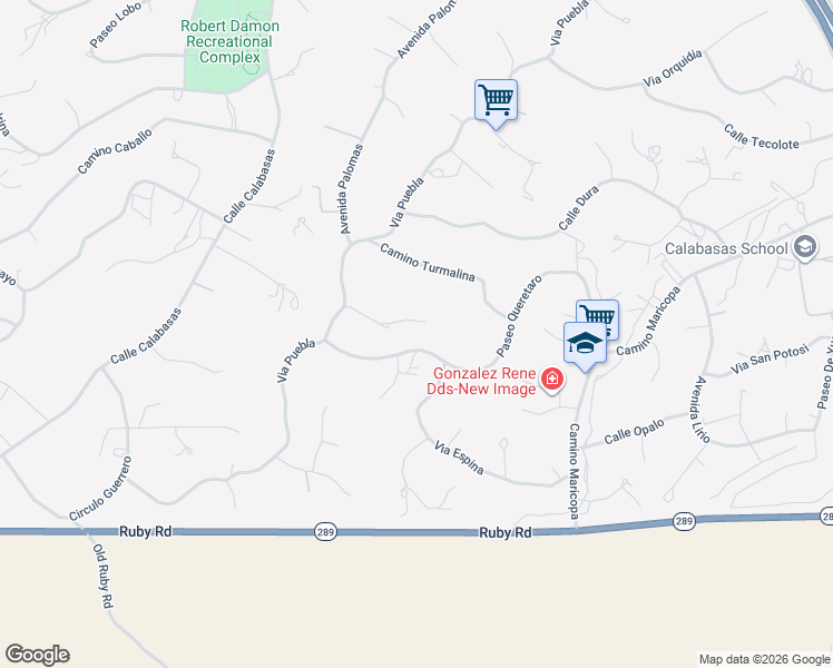 map of restaurants, bars, coffee shops, grocery stores, and more near 950 Paseo Queretaro in Rio Rico