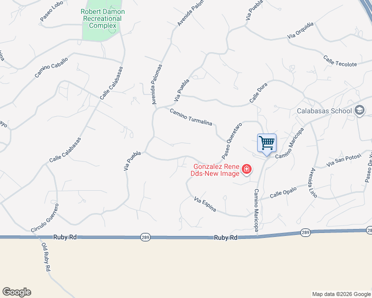 map of restaurants, bars, coffee shops, grocery stores, and more near 950 Paseo Queretaro in Rio Rico