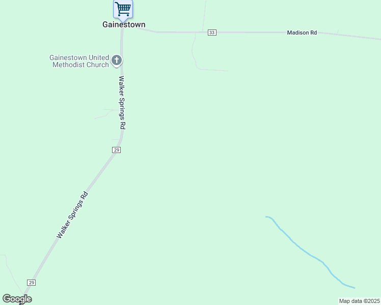 map of restaurants, bars, coffee shops, grocery stores, and more near in Gainestown