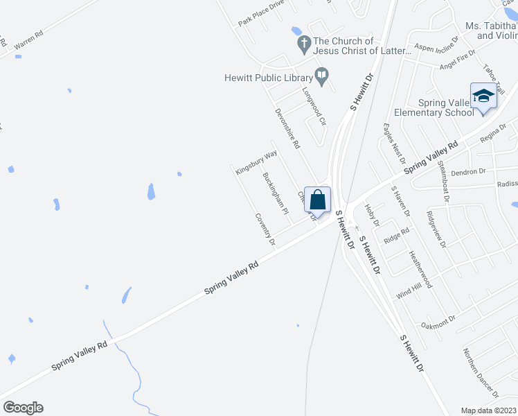 map of restaurants, bars, coffee shops, grocery stores, and more near 202 Coventry Drive in Hewitt