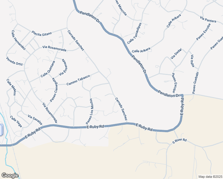 map of restaurants, bars, coffee shops, grocery stores, and more near 910 Bowie Court in Rio Rico