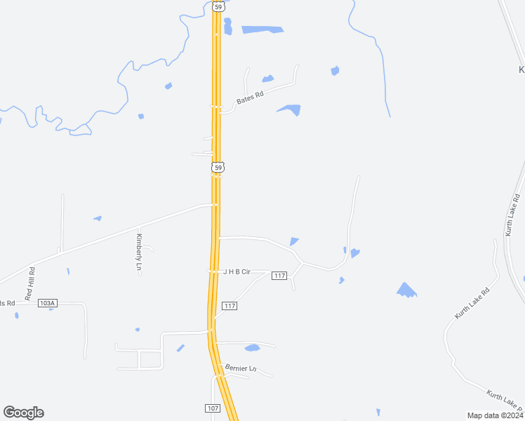 map of restaurants, bars, coffee shops, grocery stores, and more near 7430 U.S. 59 in Lufkin