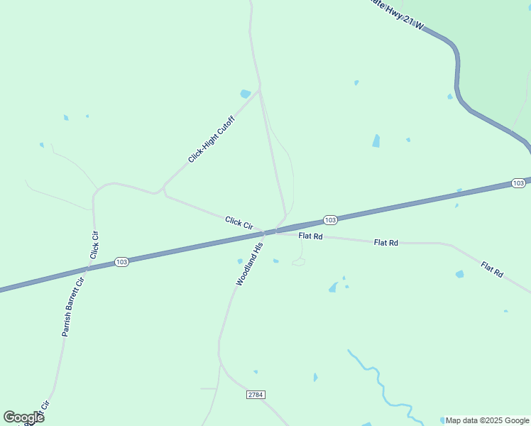 map of restaurants, bars, coffee shops, grocery stores, and more near 1500 Texas 103 in Bronson