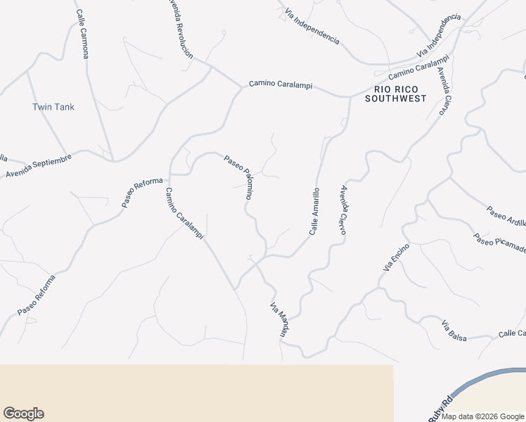 map of restaurants, bars, coffee shops, grocery stores, and more near 572 Paseo Palomino in Rio Rico