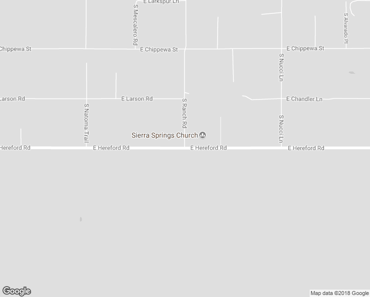 map of restaurants, bars, coffee shops, grocery stores, and more near 8400 East Hereford Road in Hereford
