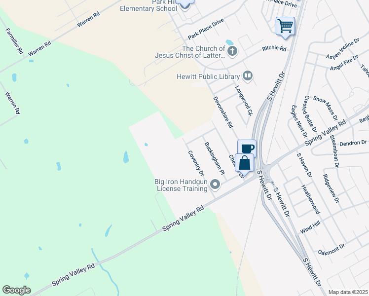 map of restaurants, bars, coffee shops, grocery stores, and more near 217 Coventry Drive in Hewitt
